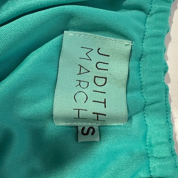 Judith March Blue Green Off-Shoulder Sundress - Picture 4 of 6